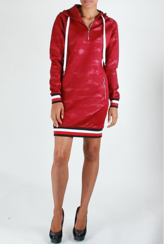 Camo Hoodie Dress - Boudoir NYC - boudoirnyc.com
