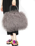 Oversized Lamb Fur Bag - Shop Boudoir NYC