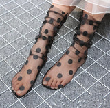 Sheer Polka Dot Socks - Shop Boudoir NYC